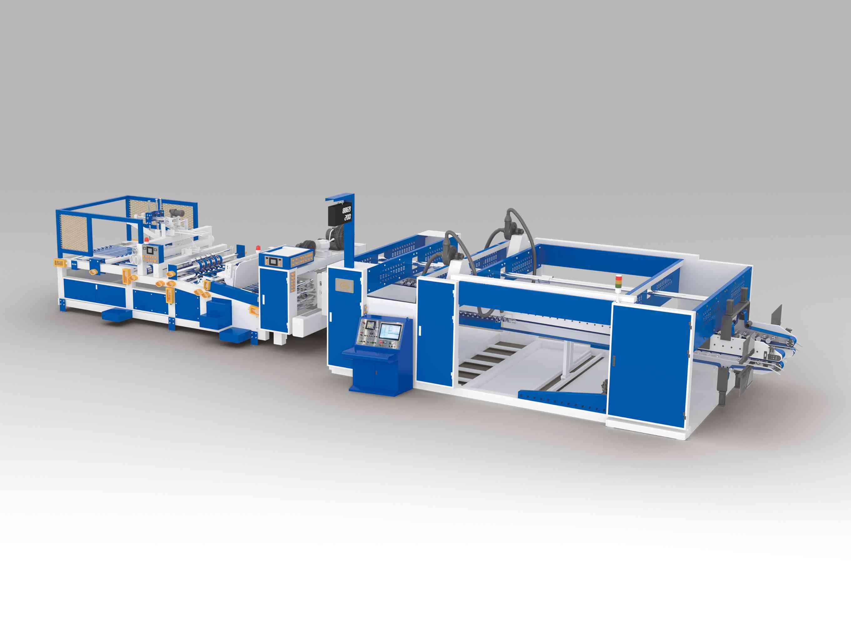 corrugated box making machine